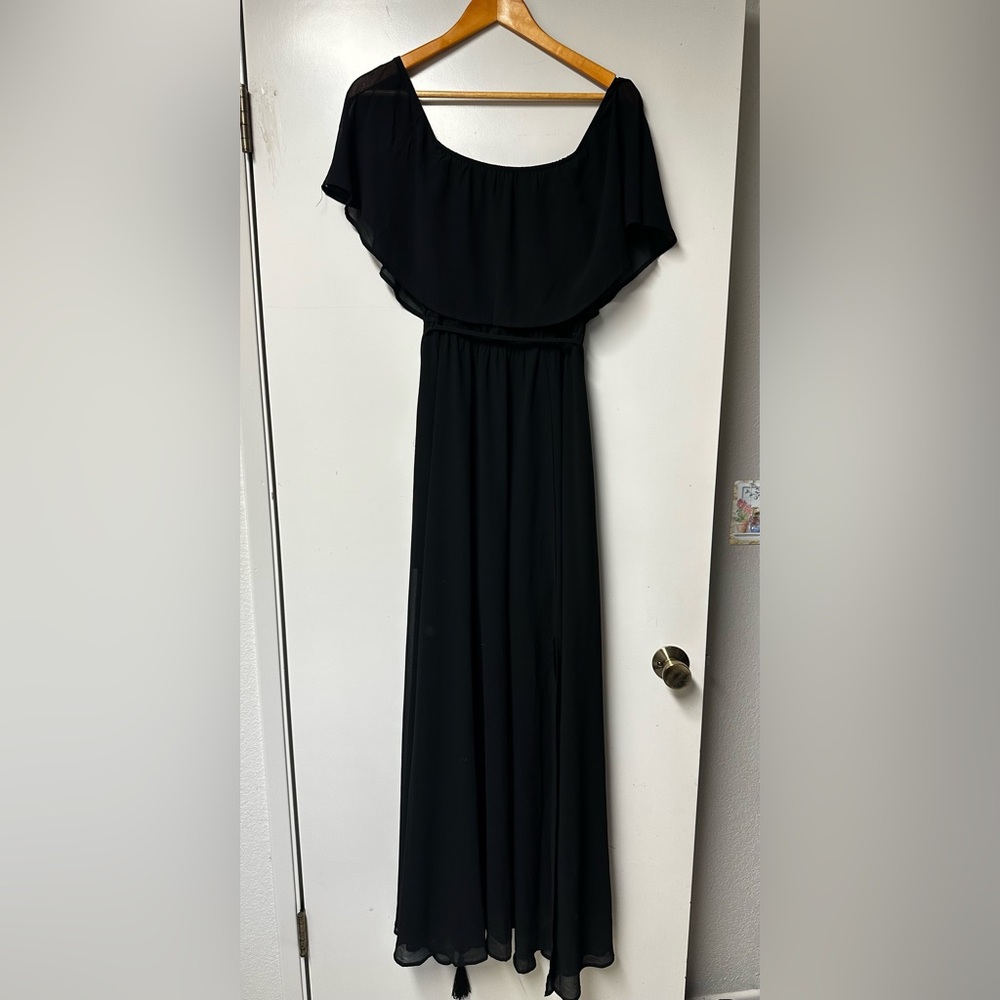 Baltic Born Off the shoulder dress (black) - SMALL